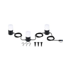 Paulmann Plug & Shine LED Lichterkette Tubs   IP44 3000K 3x2W   Anthrazit