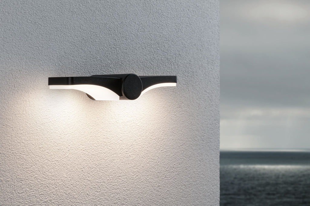 Paulmann LED Außenwandleuchte Pekana   IP44  55mm 3000K 2x6W 2x480lm 230V  Anthrazit  Aluminium