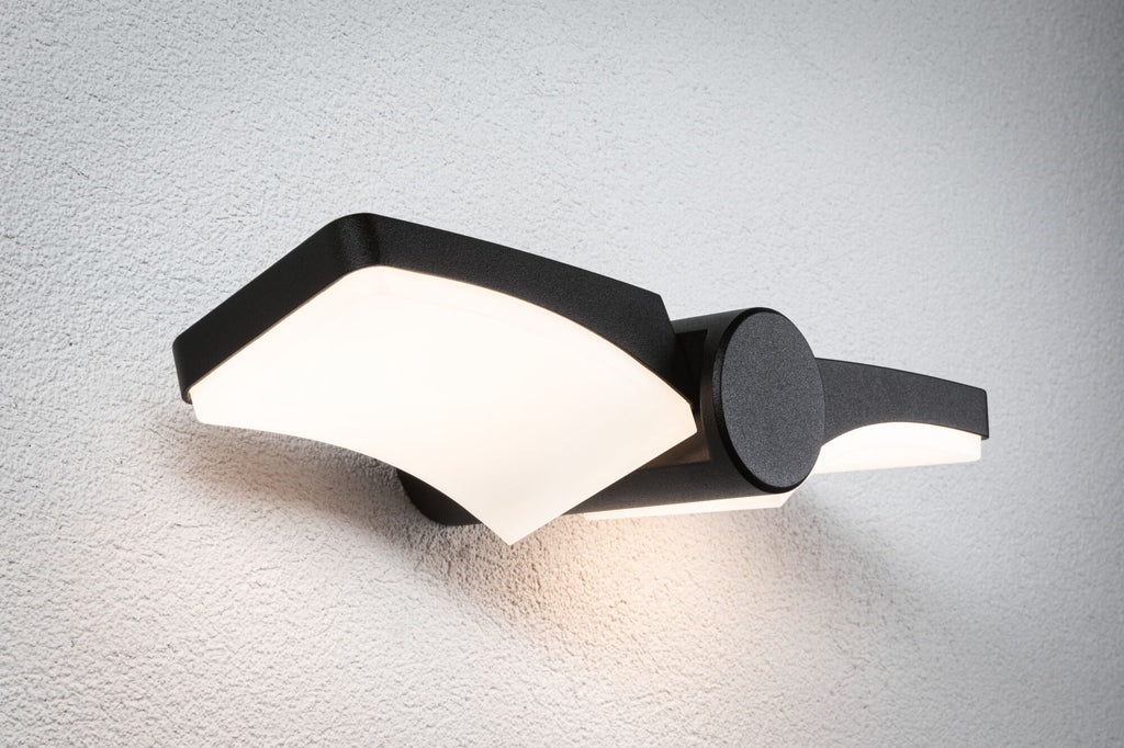 Paulmann LED Außenwandleuchte Pekana   IP44  55mm 3000K 2x6W 2x480lm 230V  Anthrazit  Aluminium