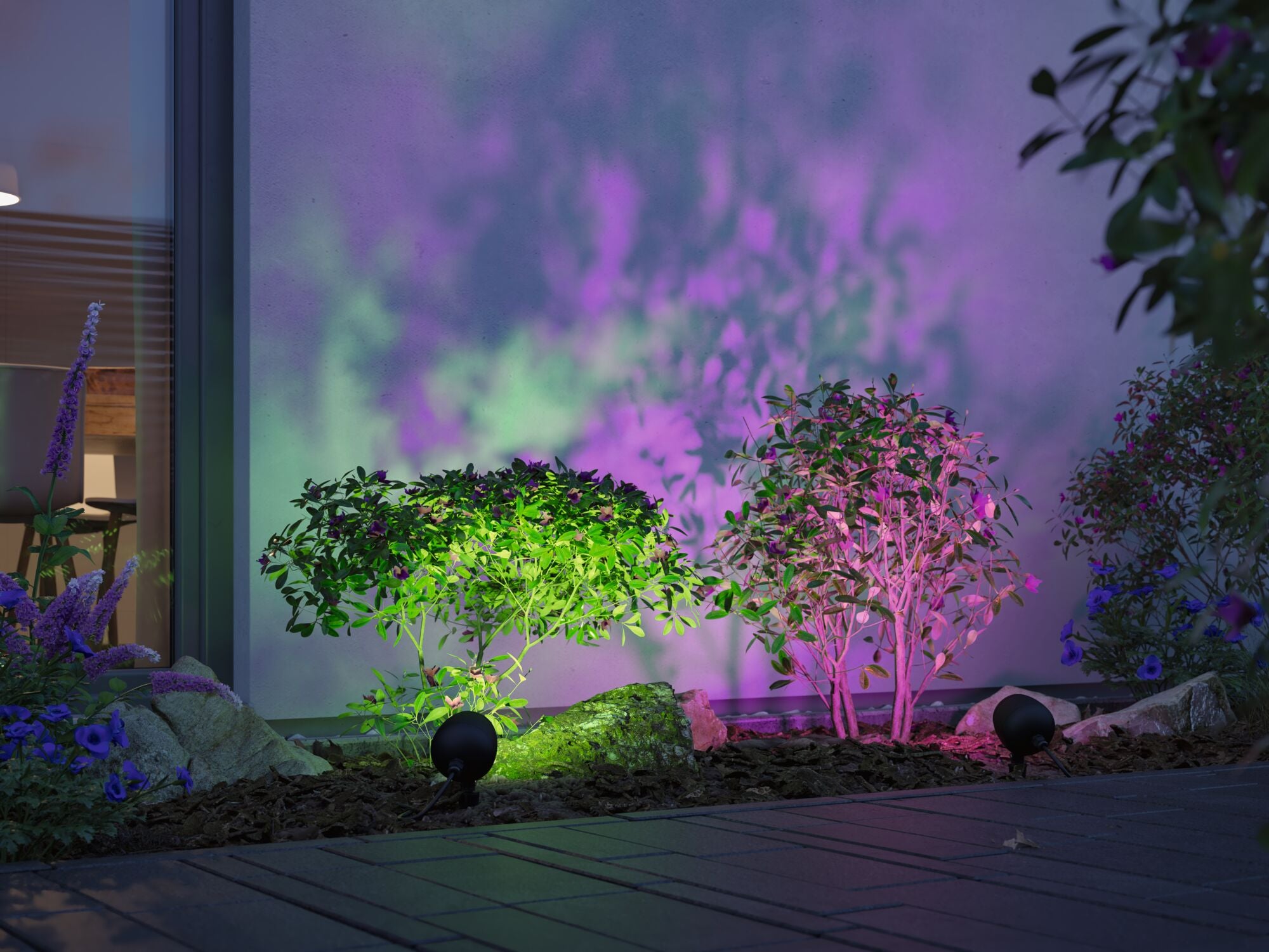 Paulmann Plug & Shine LED Gartenstrahler Kikolo   IP65 RGBW+ 6,2W   Anthrazit