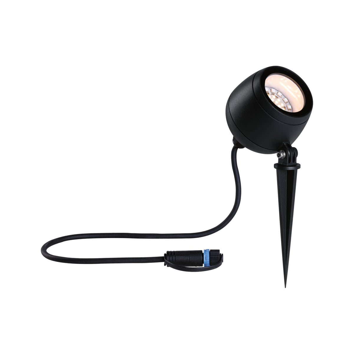 Paulmann Plug & Shine LED Gartenstrahler Kikolo   IP65 RGBW+ 6,2W   Anthrazit