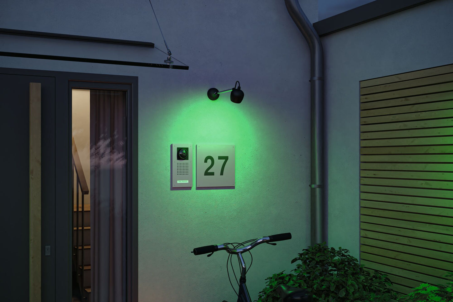 Paulmann LED Außenwandleuchte   RGBW IP65  90mm RGBW+ 6,2W 440lm 230V  Anthrazit Kunststoff,Aluminium