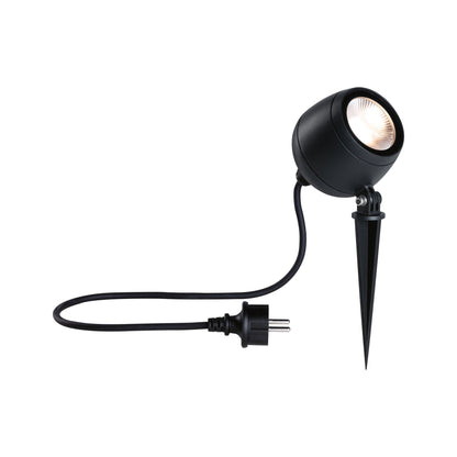Paulmann LED Gartenstrahler Kikolo IP65  90mm 3000K 8W 500lm 230V 60° Anthrazit Aluminium#Kunststoff