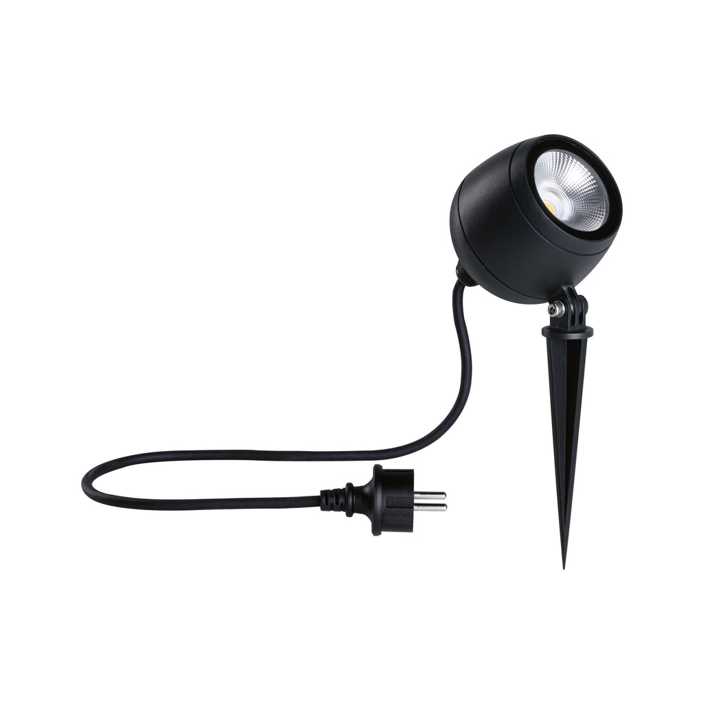 Paulmann LED Gartenstrahler Kikolo IP65  90mm 3000K 8W 500lm 230V 60° Anthrazit Aluminium#Kunststoff