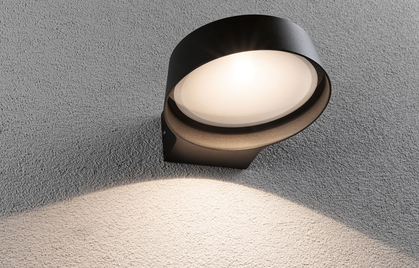 Paulmann LED Außenwandleuchte Capea Grand   IP44  162x195mm 3000K 11,5W 1050lm 230V 108° Anthrazit Alu Druckguss