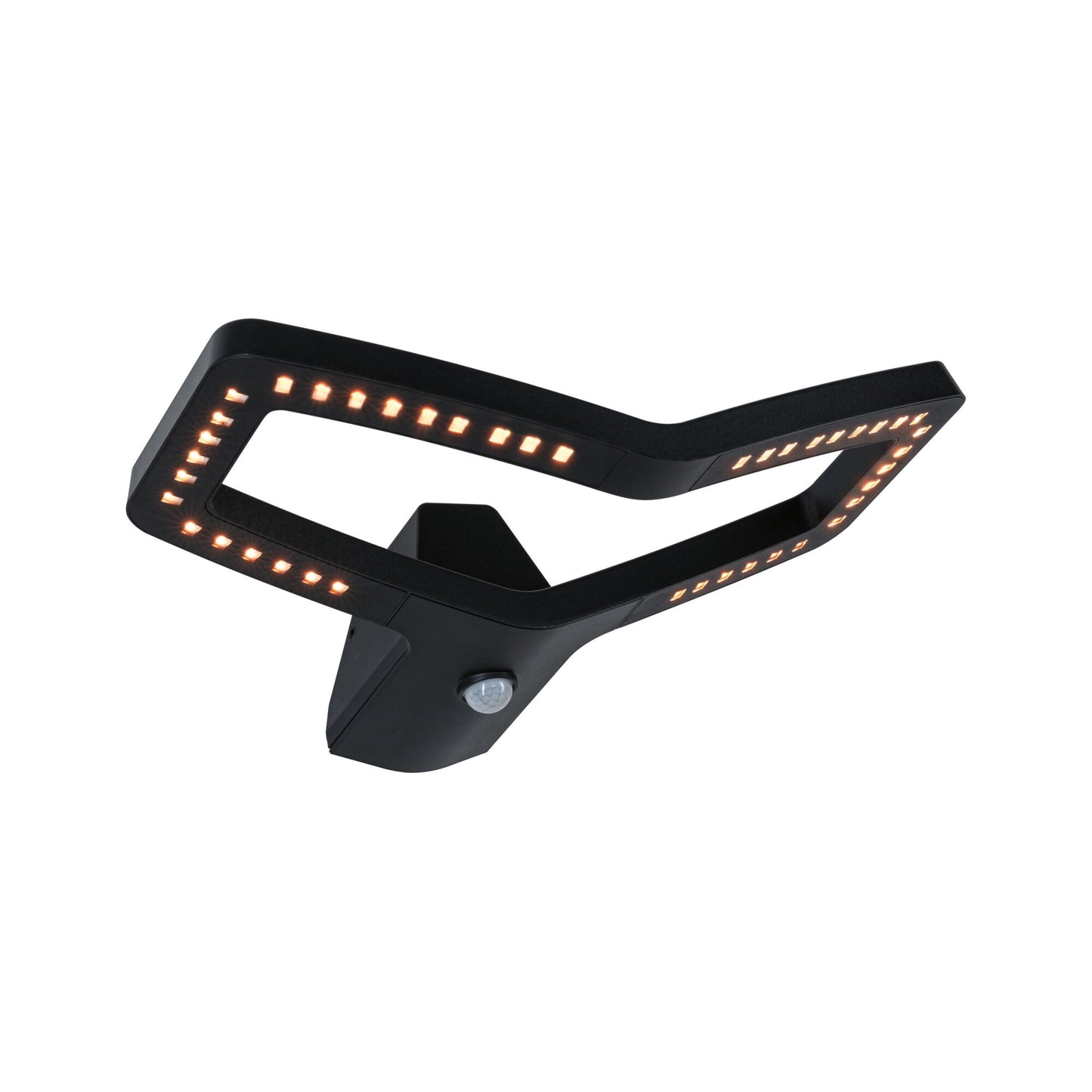 Paulmann LED Außenwandleuchte Alara Dämmerungsgesteuerter Bewegungsmelder (IR) Smart Home Zigbee 3.0  IP44 eckig 375x270mm 3000 - 2200K 10W 450lm 230V  Anthrazit Metall