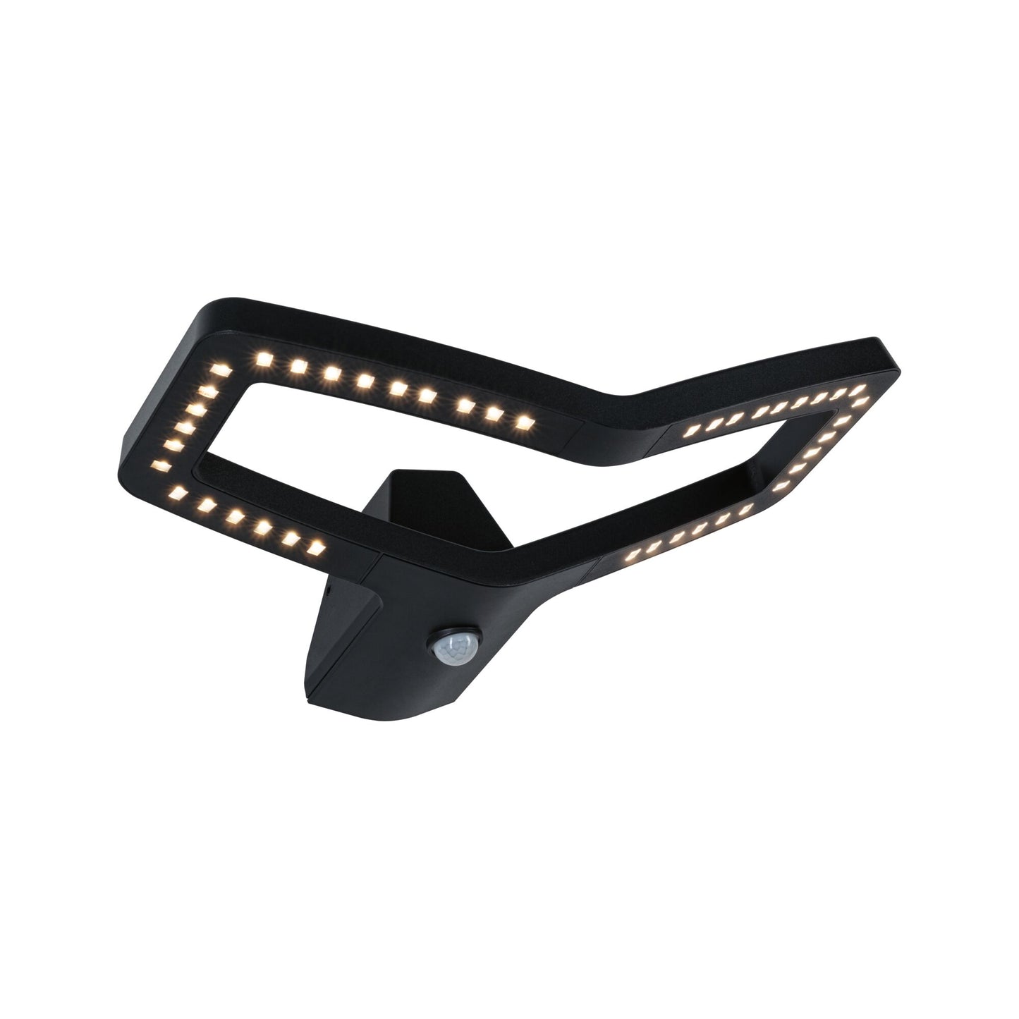 Paulmann LED Außenwandleuchte Alara Dämmerungsgesteuerter Bewegungsmelder (IR) Smart Home Zigbee 3.0  IP44 eckig 375x270mm 3000 - 2200K 10W 450lm 230V  Anthrazit Metall