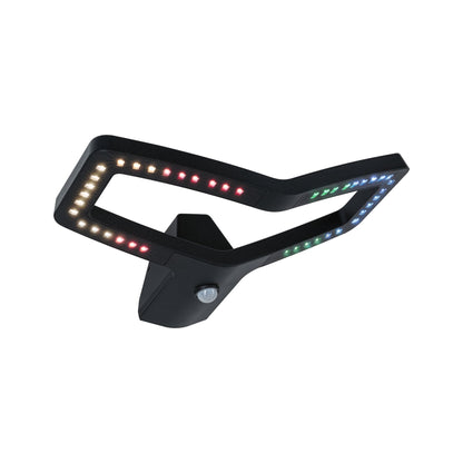 Paulmann LED Außenwandleuchte Alara Dämmerungsgesteuerter Bewegungsmelder (IR) Smart Home Zigbee 3.0  IP44 eckig 375x270mm RGBW+ 10W 450lm 230V  Anthrazit Metall
