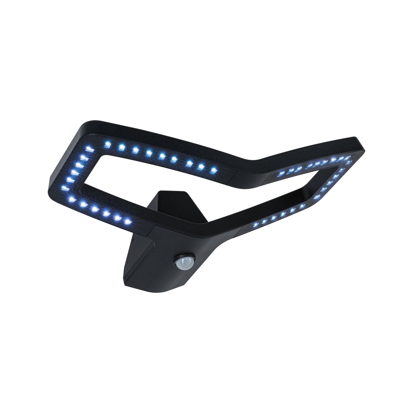 Paulmann LED Außenwandleuchte Alara Dämmerungsgesteuerter Bewegungsmelder (IR) Smart Home Zigbee 3.0  IP44 eckig 375x270mm RGBW+ 10W 450lm 230V  Anthrazit Metall