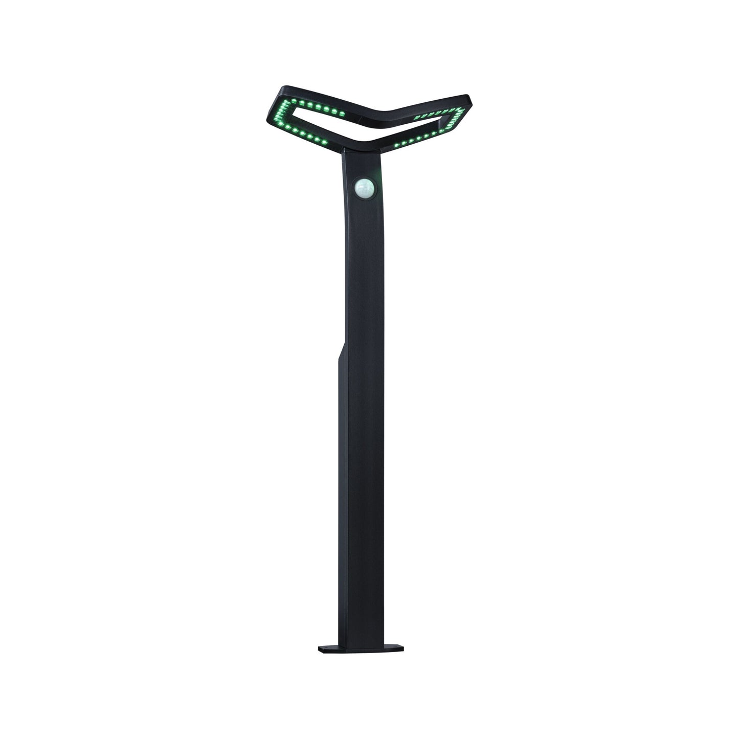 Paulmann LED Pollerleuchte Alara Dämmerungsgesteuerter Bewegungsmelder (IR) Smart Home Zigbee 3.0  IP44 eckig 665mm RGBW+ 10W 450lm 230V  Anthrazit  Metall