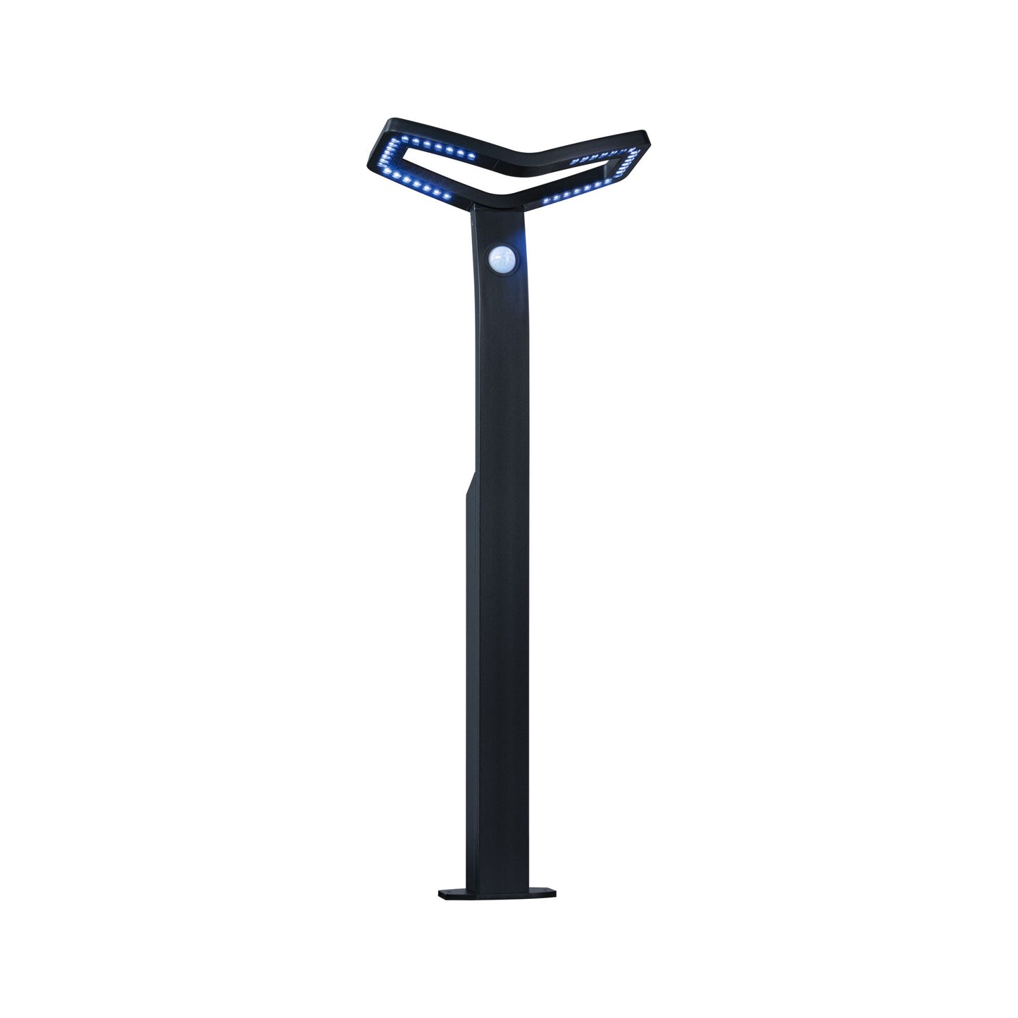 Paulmann LED Pollerleuchte Alara Dämmerungsgesteuerter Bewegungsmelder (IR) Smart Home Zigbee 3.0  IP44 eckig 665mm RGBW+ 10W 450lm 230V  Anthrazit  Metall