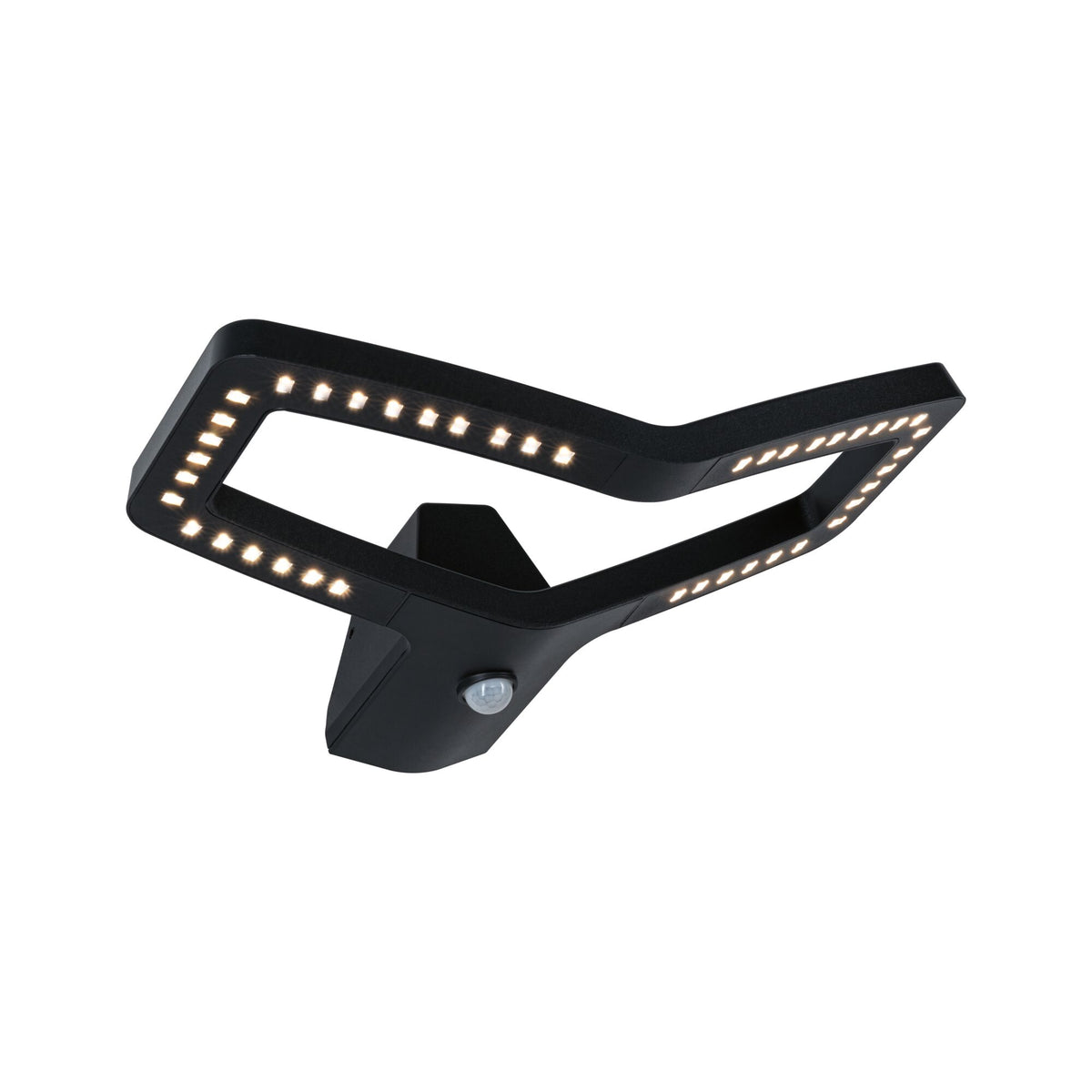 Paulmann LED Außenwandleuchte Alara Dämmerungsgesteuerter Bewegungsmelder (IR) IP44 eckig 375x270mm 3000K 10W 450lm 230V  Anthrazit Metall
