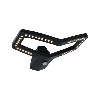 Paulmann LED Außenwandleuchte Alara Dämmerungsgesteuerter Bewegungsmelder (IR) IP44 eckig 375x270mm 3000K 10W 450lm 230V  Anthrazit Metall