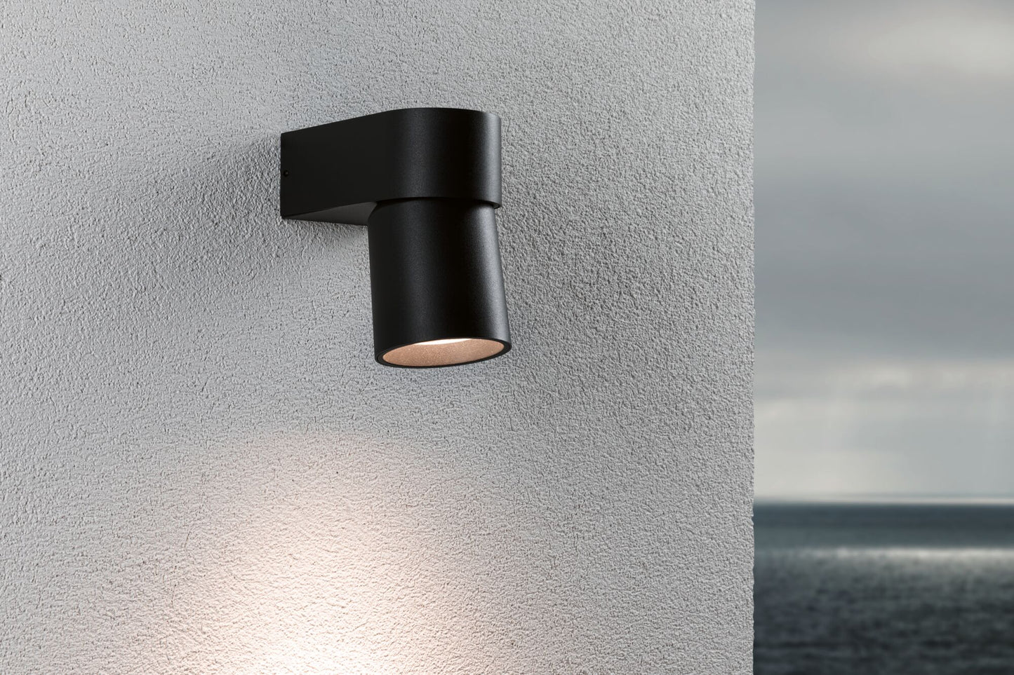 Paulmann LED Außenwandleuchte Kimu IP44 zylindrisch 80mm 3000K 8W 500lm 230V 70° Anthrazit Aluminium