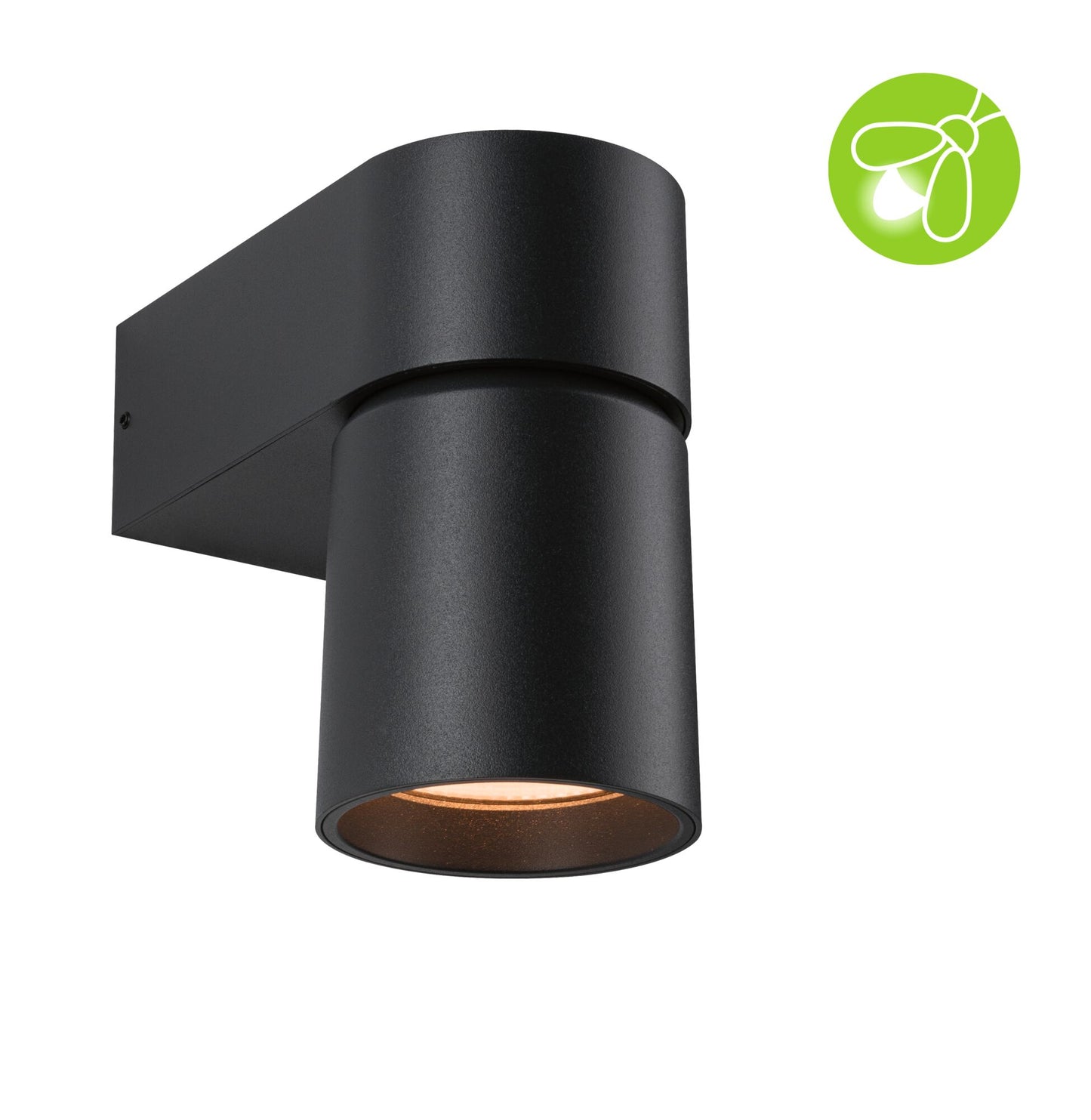 Paulmann LED Außenwandleuchte Kimu  insektenfreundlich IP44 zylindrisch 80mm 2200K 7,8W 500lm 230V 70° Anthrazit Aluminium