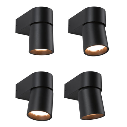 Paulmann LED Außenwandleuchte Kimu  insektenfreundlich IP44 zylindrisch 80mm 2200K 7,8W 500lm 230V 70° Anthrazit Aluminium