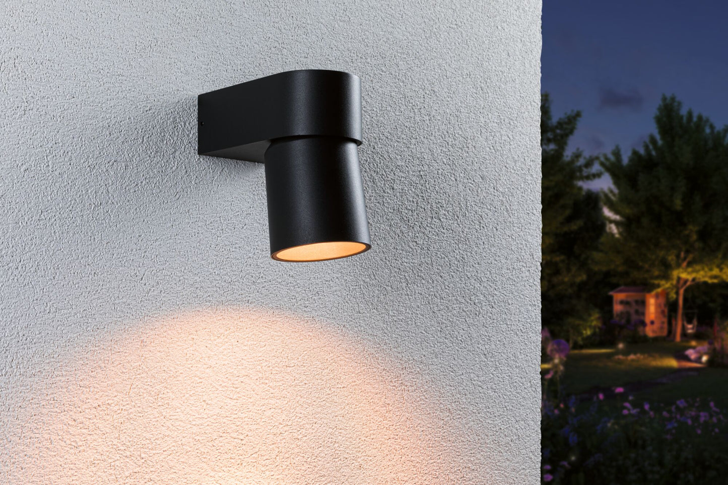 Paulmann LED Außenwandleuchte Kimu  insektenfreundlich IP44 zylindrisch 80mm 2200K 7,8W 500lm 230V 70° Anthrazit Aluminium