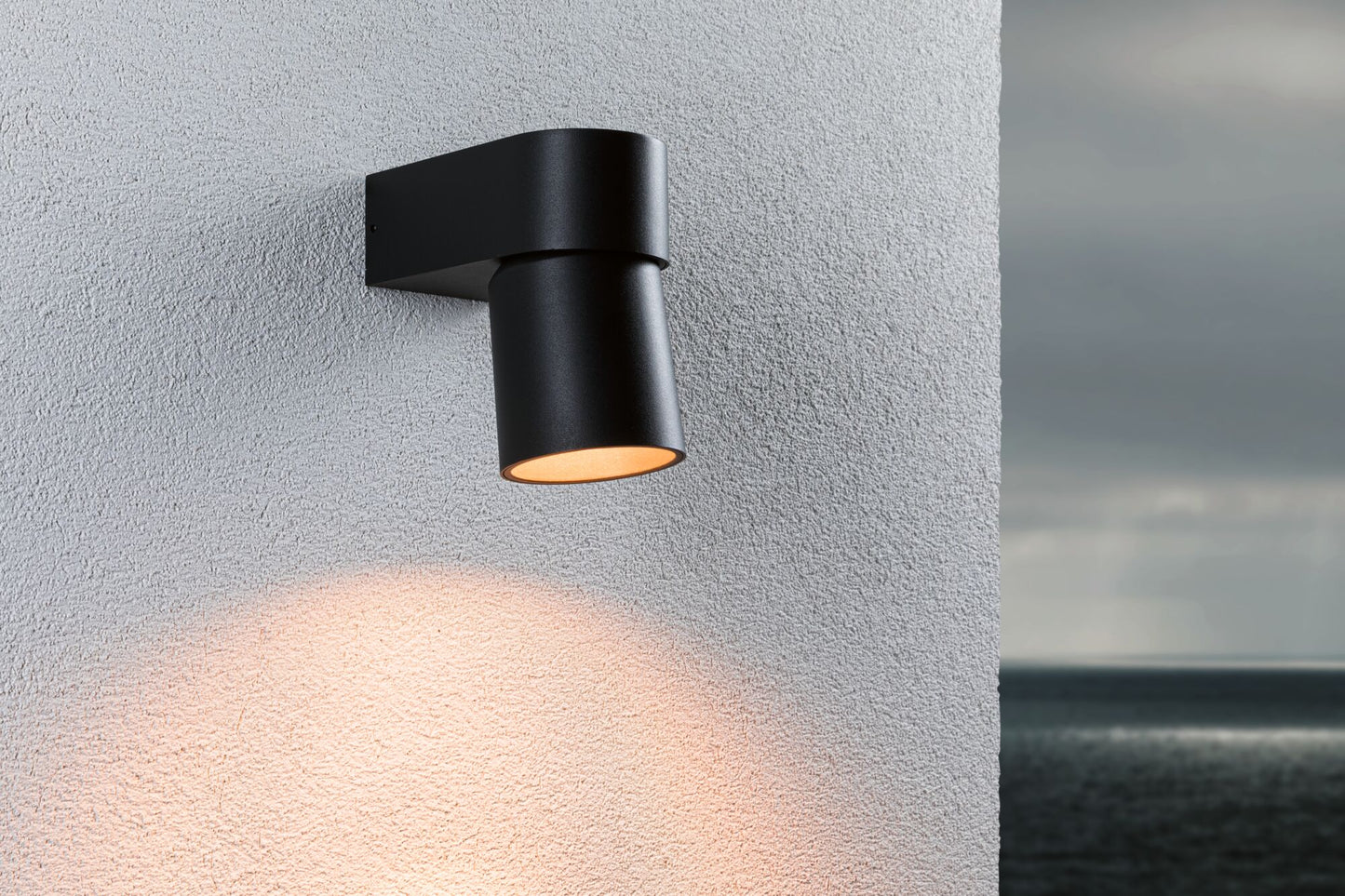 Paulmann LED Außenwandleuchte Kimu  insektenfreundlich IP44 zylindrisch 80mm 2200K 7,8W 500lm 230V 70° Anthrazit Aluminium