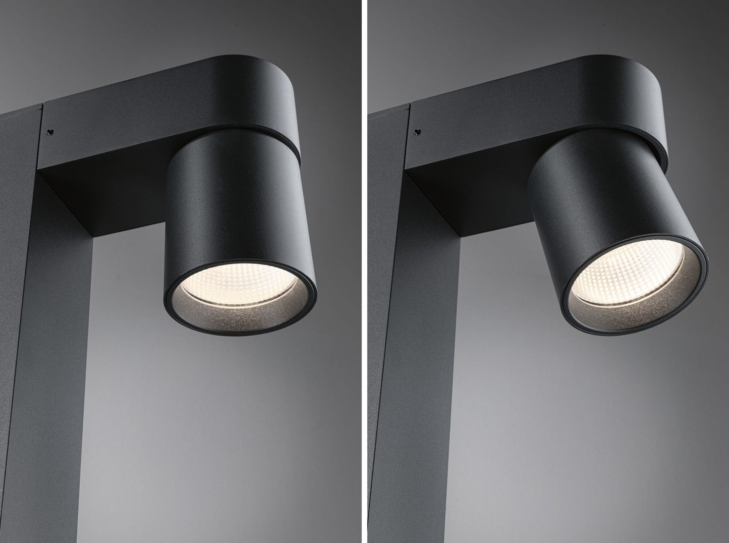 Paulmann LED Pollerleuchte Kimu  insektenfreundlich IP44 zylindrisch 822mm 2200K 7,8W 500lm 230V 70° Anthrazit  Aluminium