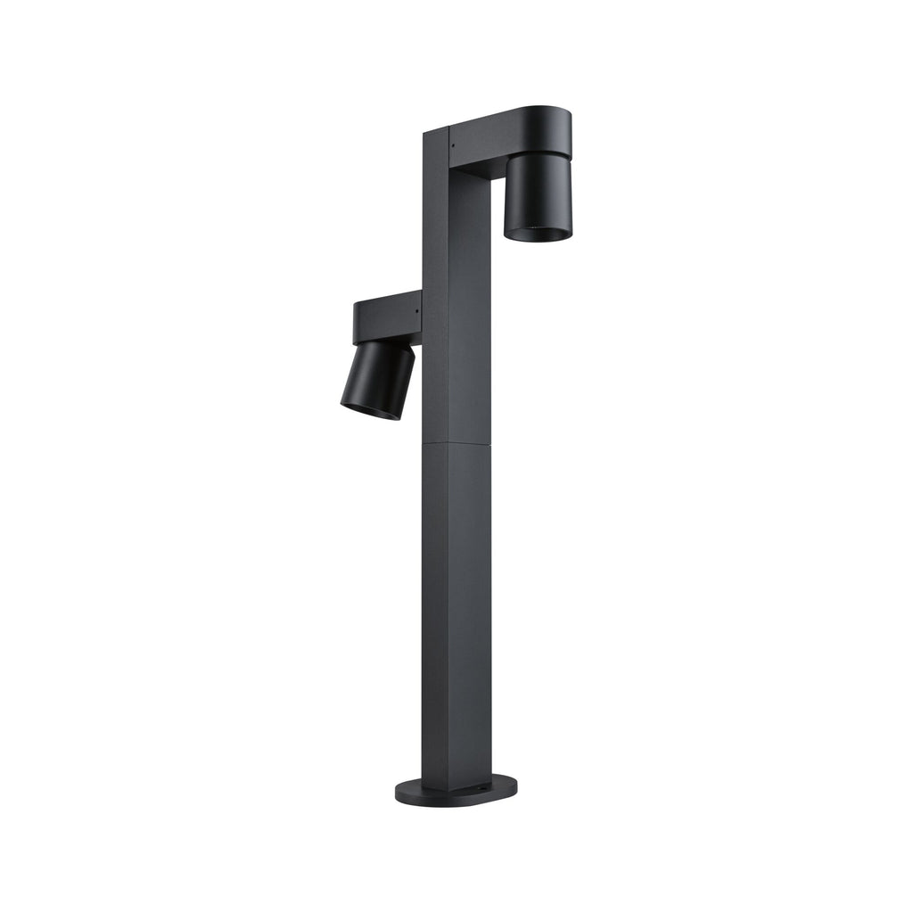 Paulmann LED Pollerleuchte Kimu IP44 zylindrisch 822mm 3000K 2x8W 750lm / 750lm 230V 70° Anthrazit  Aluminium