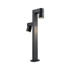 Paulmann LED Pollerleuchte Kimu IP44 zylindrisch 822mm 3000K 2x8W 750lm / 750lm 230V 70° Anthrazit  Aluminium