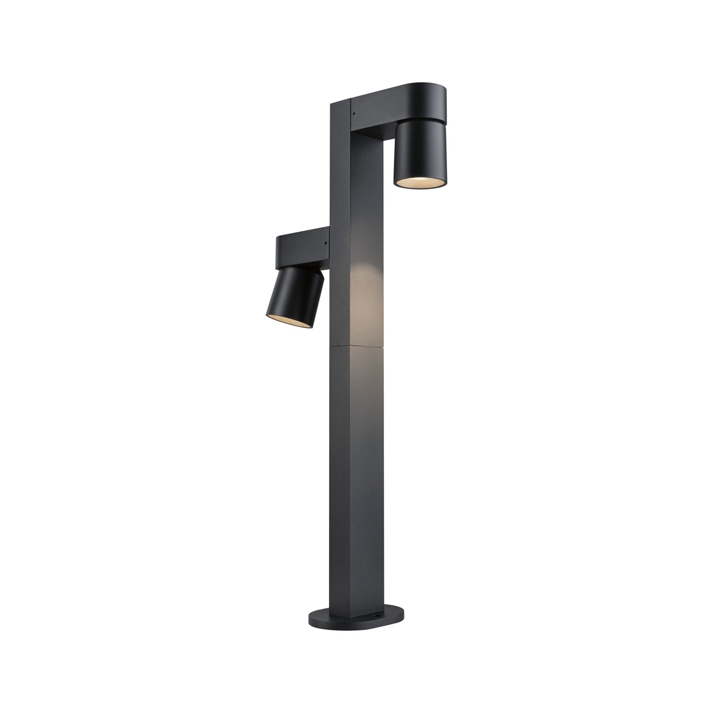 Paulmann LED Pollerleuchte Kimu IP44 zylindrisch 822mm 3000K 2x8W 750lm / 750lm 230V 70° Anthrazit  Aluminium