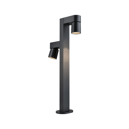 Paulmann LED Pollerleuchte Kimu IP44 zylindrisch 822mm 3000K 2x8W 750lm / 750lm 230V 70° Anthrazit  Aluminium