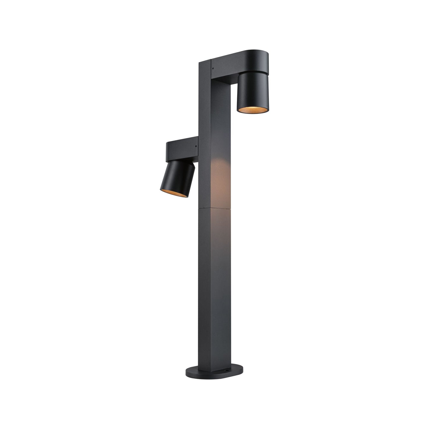 Paulmann LED Pollerleuchte Kimu  insektenfreundlich IP44 zylindrisch 822mm 2200K 2x7,8W 720lm / 720lm 230V 70° Anthrazit  Aluminium