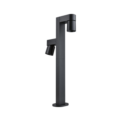 Paulmann LED Pollerleuchte Kimu  insektenfreundlich IP44 zylindrisch 822mm 2200K 2x7,8W 720lm / 720lm 230V 70° Anthrazit  Aluminium