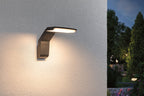 Paulmann LED Außenwandleuchte Zenera  seewasserresistent IP44  150x194mm 3000K 10W 700lm 230V  Anthrazit Metall