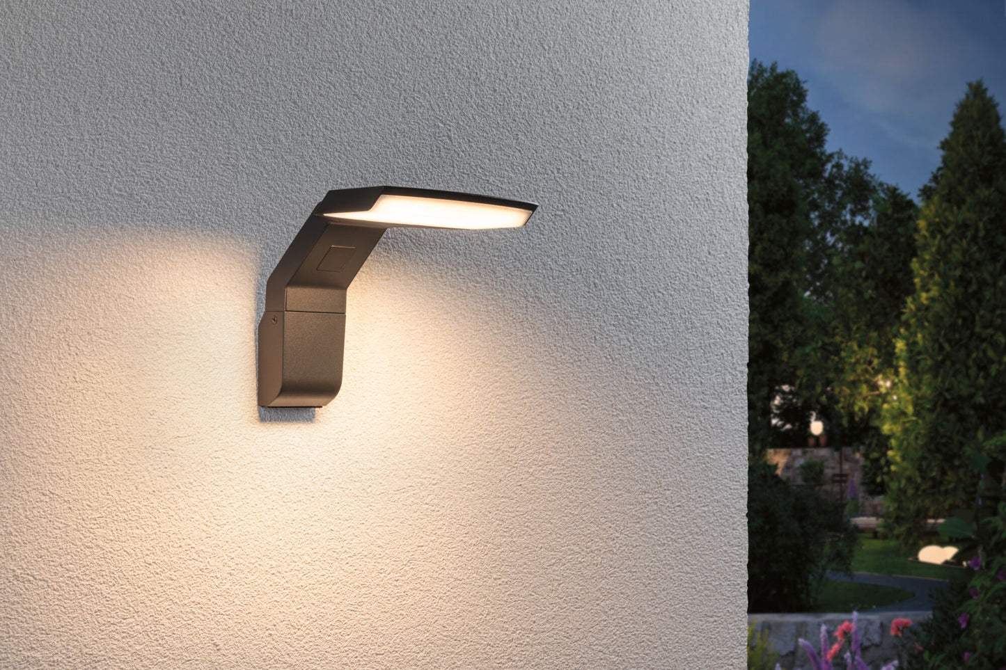 Paulmann LED Außenwandleuchte Zenera  seewasserresistent IP44  150x194mm 3000K 10W 700lm 230V  Anthrazit Metall