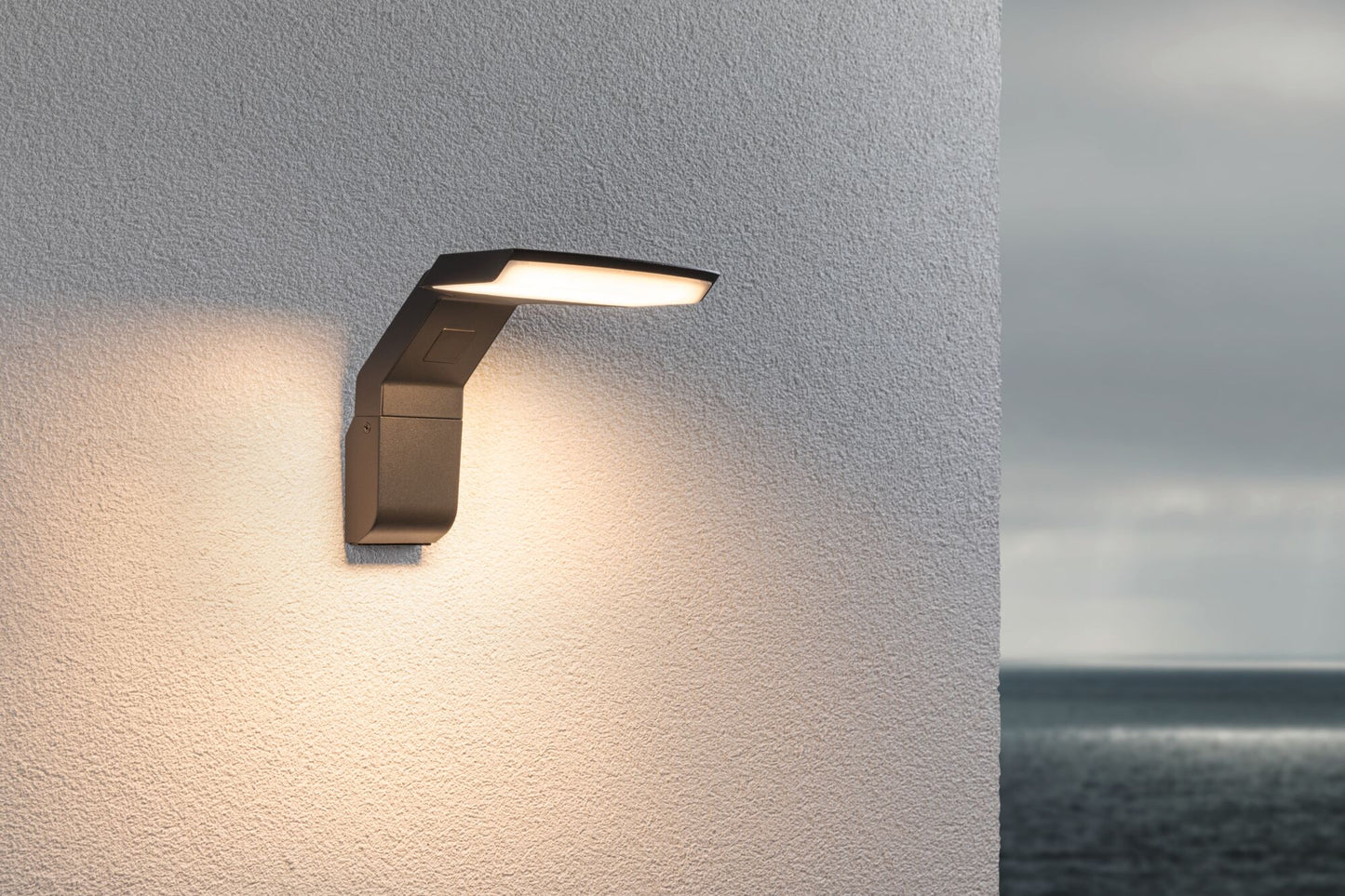 Paulmann LED Außenwandleuchte Zenera  seewasserresistent IP44  150x194mm 3000K 10W 700lm 230V  Anthrazit Metall