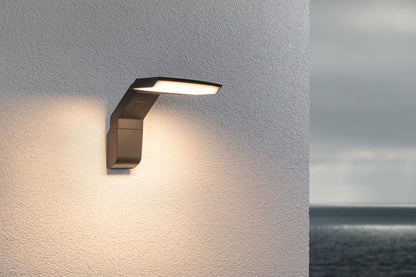 Paulmann LED Außenwandleuchte Zenera  seewasserresistent IP44  150x194mm 3000K 10W 700lm 230V  Anthrazit Metall
