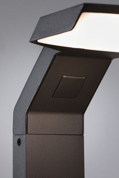 Paulmann LED Pollerleuchte Zenera  insektenfreundlich IP44  670mm 2200 - 3000K 10W 700lm 230V  Anthrazit  Metall