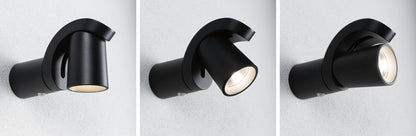 Paulmann LED Außenwandleuchte Cuff Dämmerungsgesteuerter Bewegungsmelder (IR) IP44  76x217mm 3000K 10W 700lm 230V 70° Anthrazit Aluminium