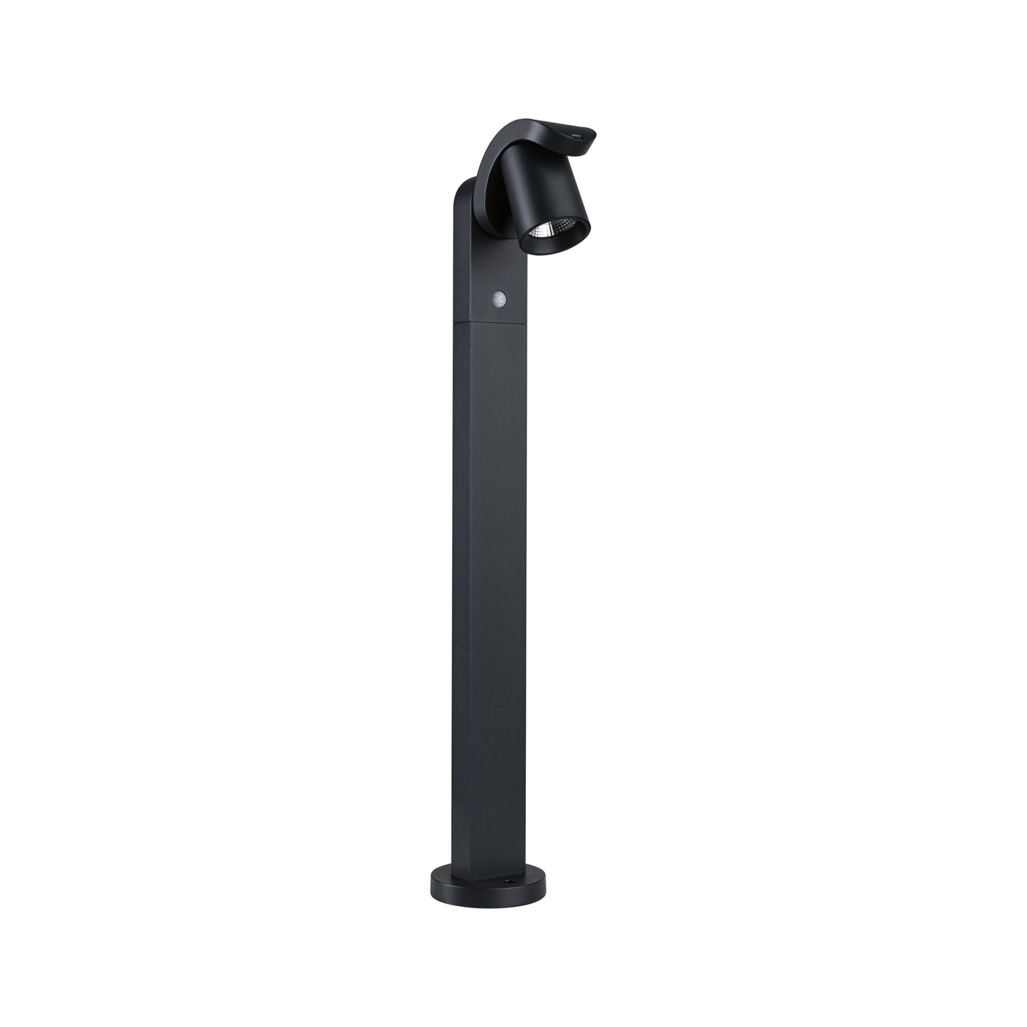 Paulmann LED Pollerleuchte Cuff Dämmerungsgesteuerter Bewegungsmelder (IR) IP44  782mm 3000K 10W 700lm 230V 70° Anthrazit  Aluminium