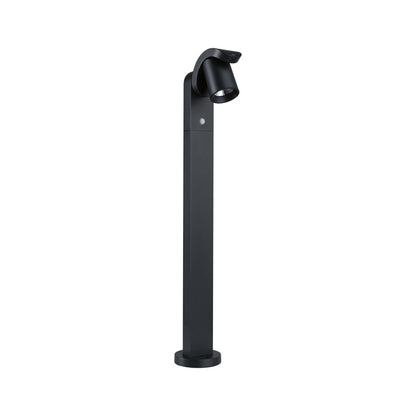 Paulmann LED Pollerleuchte Cuff Dämmerungsgesteuerter Bewegungsmelder (IR) IP44  782mm 3000K 10W 700lm 230V 70° Anthrazit  Aluminium