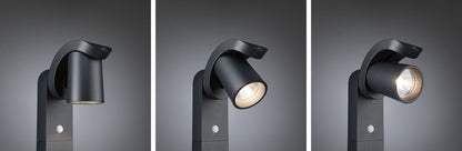 Paulmann LED Pollerleuchte Cuff Dämmerungsgesteuerter Bewegungsmelder (IR) IP44  782mm 3000K 10W 700lm 230V 70° Anthrazit  Aluminium