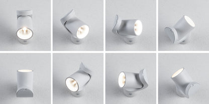 Paulmann LED Außenwandleuchte Cuff Dämmerungsgesteuerter Bewegungsmelder (IR) IP44  76x217mm 3000K 10W 700lm 230V 70° Weiß Aluminium