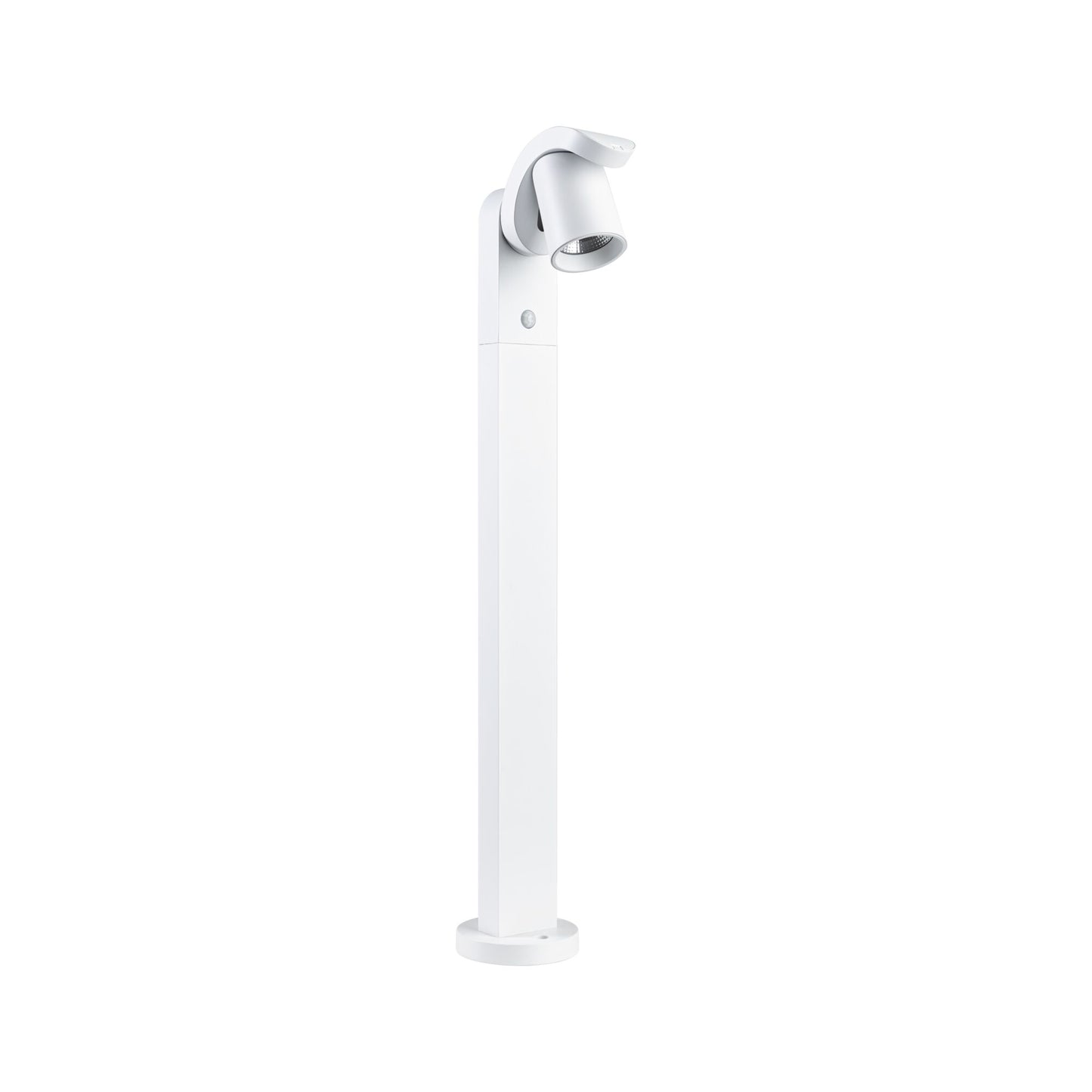 Paulmann LED Pollerleuchte Cuff Dämmerungsgesteuerter Bewegungsmelder (IR) IP44  782mm 3000K 10W 700lm 230V 70° Weiß  Aluminium