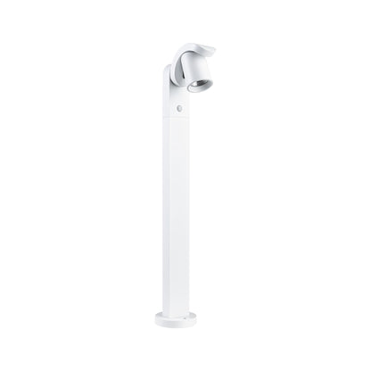 Paulmann LED Pollerleuchte Cuff Dämmerungsgesteuerter Bewegungsmelder (IR) IP44  782mm 3000K 10W 700lm 230V 70° Weiß  Aluminium