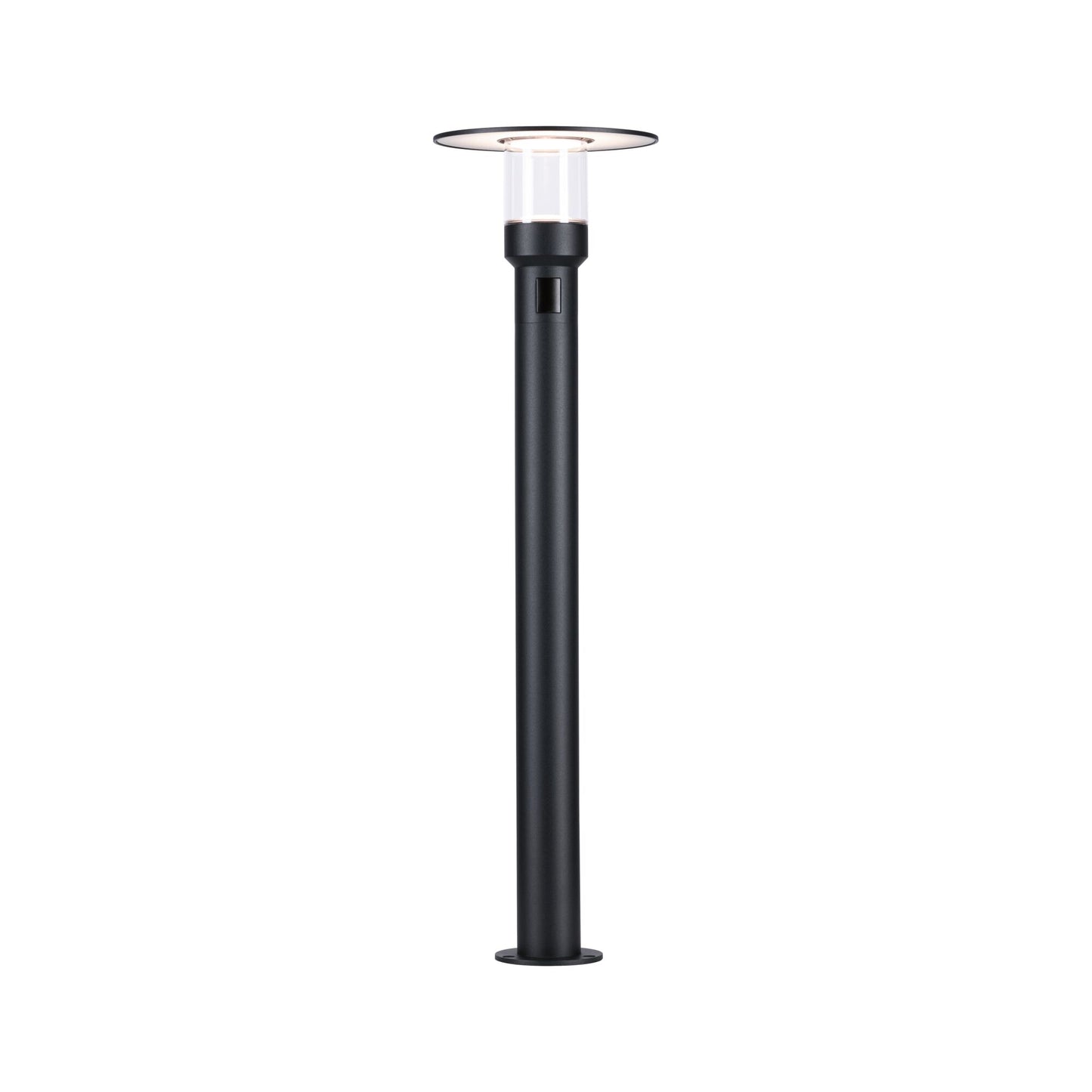 Paulmann LED Pollerleuchte Sienna Dämmerungsgesteuerter Bewegungsmelder (HF) seewasserresistent IP44  780mm 3000K 9W 400lm 230V  Anthrazit  Aluminium