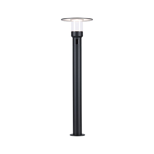 Paulmann LED Pollerleuchte Sienna Dämmerungsgesteuerter Bewegungsmelder (HF) seewasserresistent IP44  780mm 3000K 9W 400lm 230V  Anthrazit  Aluminium