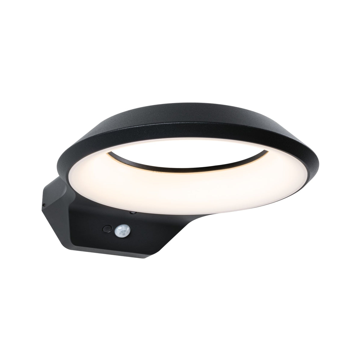 Paulmann LED Außenwandleuchte Anela Dämmerungsgesteuerter Bewegungsmelder (IR) IP44  245x309mm 3000K 12,5W 700lm 230V  Anthrazit Aluminium