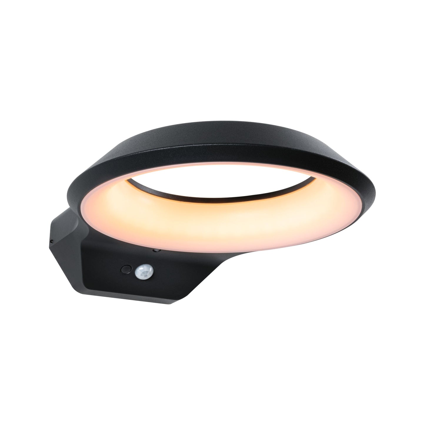 Paulmann LED Außenwandleuchte Anela Dämmerungsgesteuerter Bewegungsmelder (IR) insektenfreundlich IP44  245x309mm 2200K 12W 700lm 230V  Anthrazit Aluminium