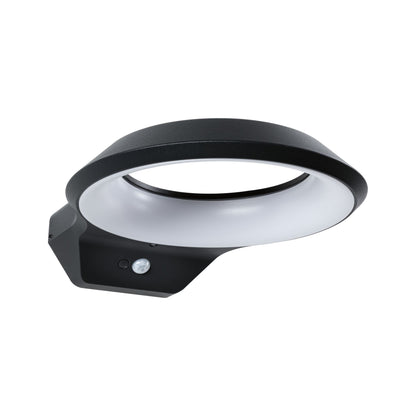 Paulmann LED Außenwandleuchte Anela Dämmerungsgesteuerter Bewegungsmelder (IR) insektenfreundlich IP44  245x309mm 2200K 12W 700lm 230V  Anthrazit Aluminium