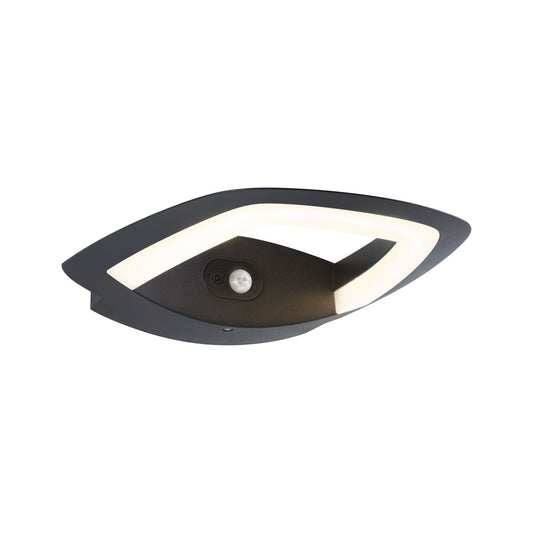 Paulmann LED Außenwandleuchte Akena Bewegungsmelder  IP44  70mm 3000K 11W 800lm 230V  Anthrazit  Aluminium