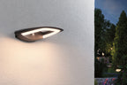 Paulmann LED Außenwandleuchte Akena Bewegungsmelder  IP44  70mm 3000K 11W 800lm 230V  Anthrazit  Aluminium