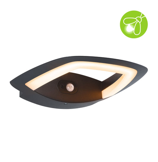 Paulmann LED Außenwandleuchte Akena Bewegungsmelder insektenfreundlich IP44  70mm 2200K 10,8W 800lm 230V  Anthrazit  Aluminium