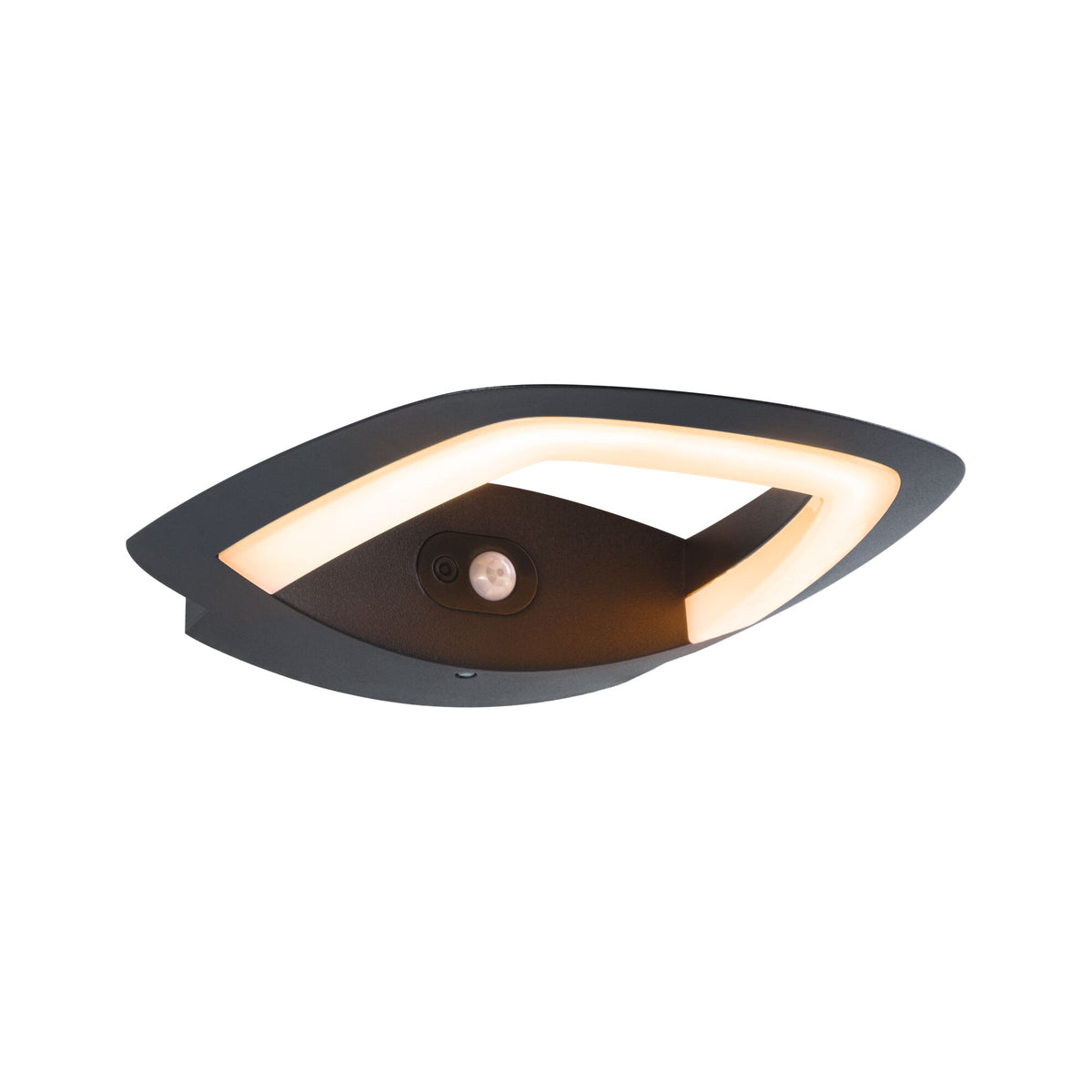 Paulmann LED Außenwandleuchte Akena Bewegungsmelder insektenfreundlich IP44  70mm 2200K 10,8W 800lm 230V  Anthrazit  Aluminium